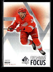 2025-26 Upper Deck SP Authentic Hockey Freshman Focus Rookie #FF-13 Carter Mazur