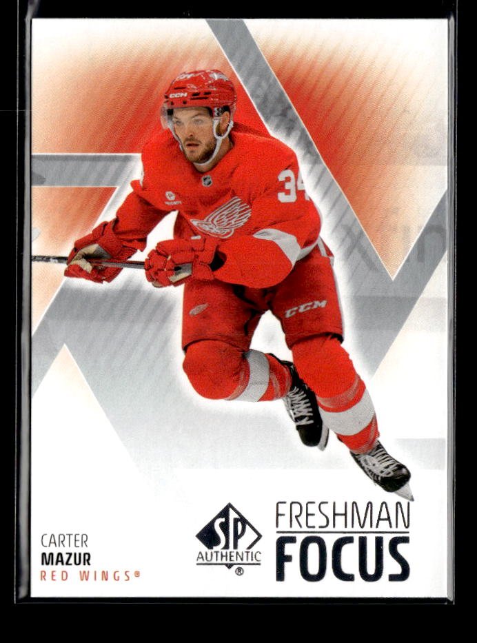 2025-26 Upper Deck SP Authentic Hockey Freshman Focus Rookie #FF-13 Carter Mazur