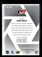 2025-26 Upper Deck SP Authentic Hockey Freshman Focus Rookie Skyler Brind'Amour (2)