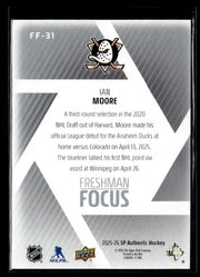 2025-26 Upper Deck SP Authentic Hockey Freshman Focus Rookie #FF-31 Ian Moore (2)