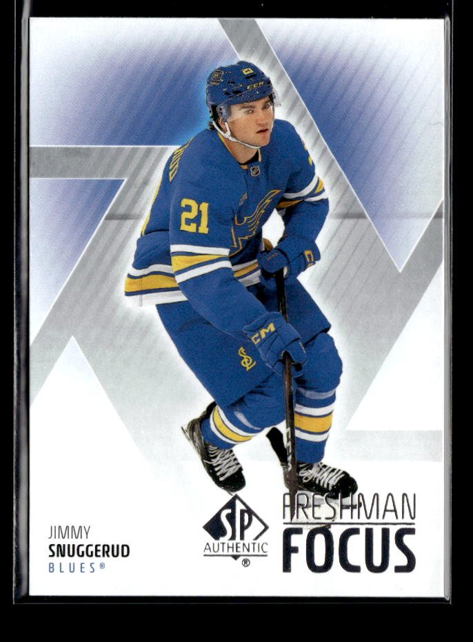 2025-26 Upper Deck SP Authentic Hockey Freshman Focus Rookie Jimmy Snuggerud