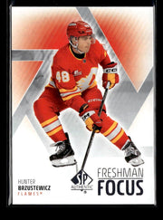 2025-26 Upper Deck SP Authentic Hockey Freshman Focus Rookie Hunter Brzustewicz