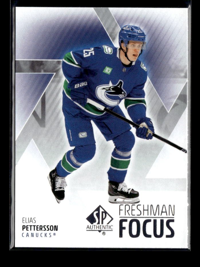 2025-26 Upper Deck SP Authentic Hockey Freshman Focus Rookie Elias Pettersson