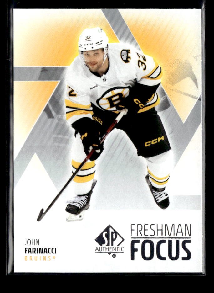 2025-26 Upper Deck SP Authentic Hockey Freshman Focus Rookie John Farinacci