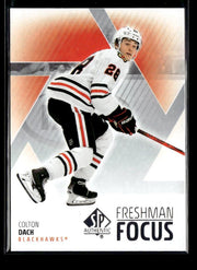 2025-26 Upper Deck SP Authentic Hockey Freshman Focus Rookie #FF-44 Colton Dach