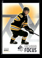 2025-26 Upper Deck SP Authentic Hockey Freshman Focus Rookie Frederic Brunet