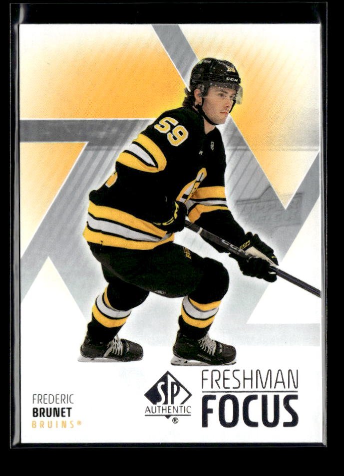 2025-26 Upper Deck SP Authentic Hockey Freshman Focus Rookie Frederic Brunet