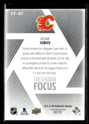 2025-26 Upper Deck SP Authentic Hockey Freshman Focus Rookie #FF-47 Aydar Suniev (2)