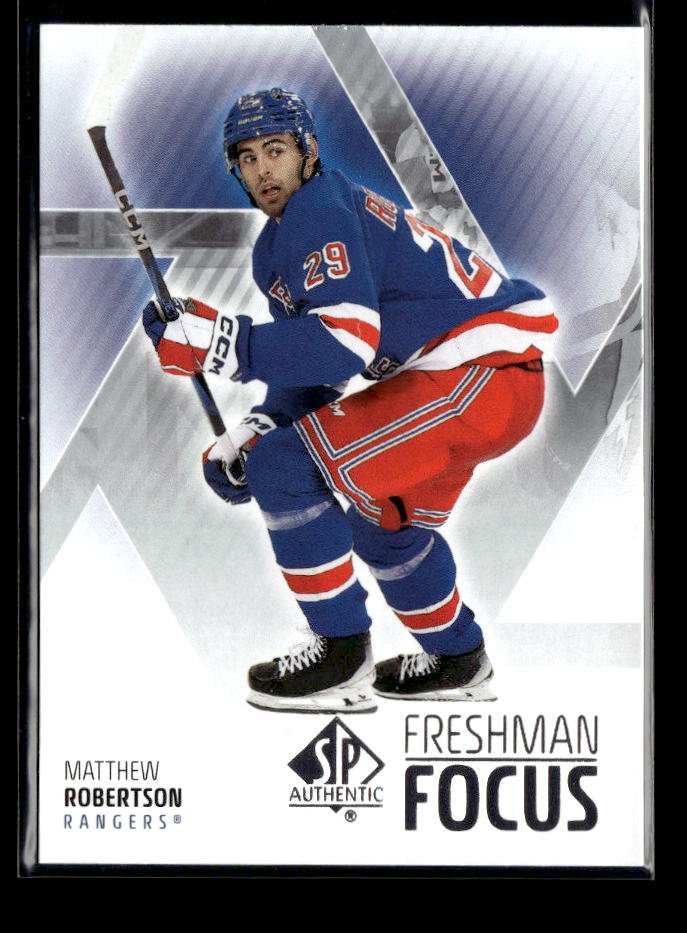 2025-26 Upper Deck SP Authentic Hockey Freshman Focus Rookie Matthew Robertson