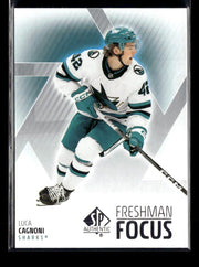 2025-26 Upper Deck SP Authentic Hockey Freshman Focus Rookie #FF-21 Luca Cagnoni