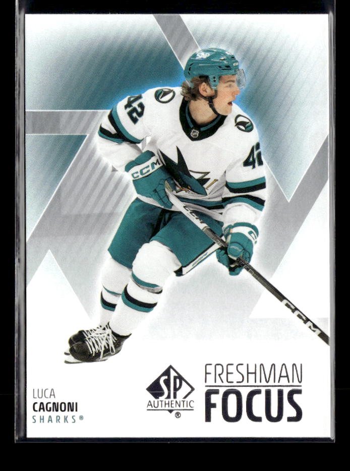 2025-26 Upper Deck SP Authentic Hockey Freshman Focus Rookie #FF-21 Luca Cagnoni