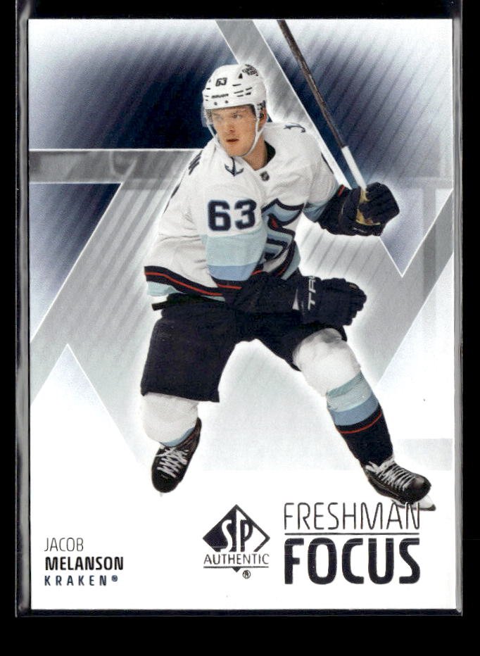 2025-26 Upper Deck SP Authentic Hockey Freshman Focus Rookie Jacob Melanson