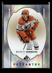 2025-26 Upper Deck SP Authentic Hockey Pageantry Rookie #P-22 Beckett Sennecke