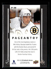 2025-26 Upper Deck SP Authentic Hockey Pageantry #P-36 Ray Bourque (2)