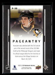 2025-26 Upper Deck SP Authentic Hockey Pageantry #P-30 Ville Koivunen (2)