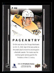 2025-26 Upper Deck SP Authentic Hockey Pageantry #P-84 Brady Skjei (2)