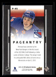 2025-26 Upper Deck SP Authentic Hockey Pageantry #P-45 Gabe Perreault (2)