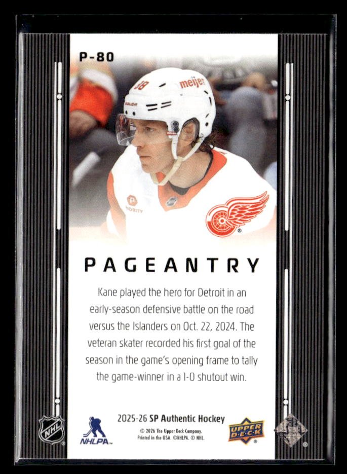 2025-26 Upper Deck SP Authentic Hockey Pageantry #P-80 Patrick Kane (2)