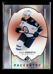 2025-26 Upper Deck SP Authentic Hockey Pageantry #P-52 Cole Perfetti