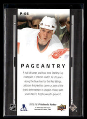 2025-26 Upper Deck SP Authentic Hockey Pageantry #P-66 Nicklas Lidstrom (2)