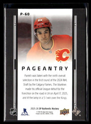 2025-26 Upper Deck SP Authentic Hockey Pageantry Rookie #P-60 Zayne Parekh (2)