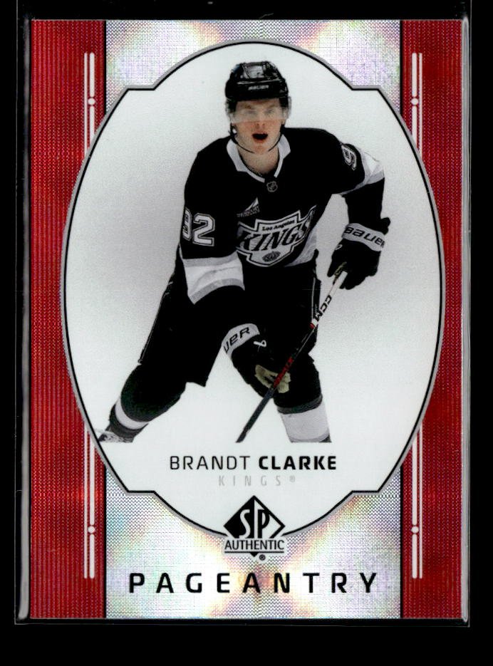 2025-26 Upper Deck SP Authentic Hockey Pageantry Red #P-65 Brandt Clarke