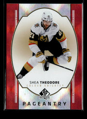 2025-26 Upper Deck SP Authentic Hockey Pageantry Red #P-16 Shea Theodore