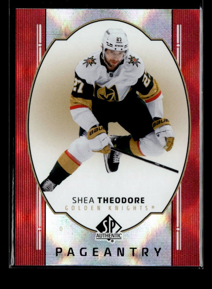 2025-26 Upper Deck SP Authentic Hockey Pageantry Red #P-16 Shea Theodore