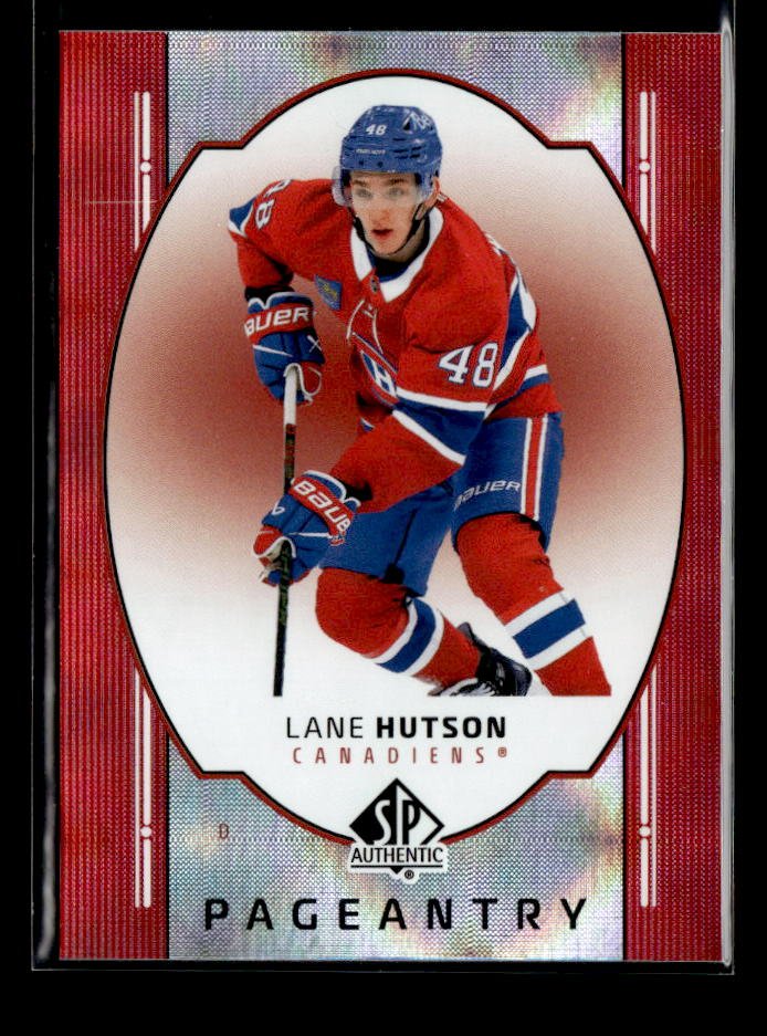 2025-26 Upper Deck SP Authentic Hockey Pageantry Red #P-34 Lane Hutson