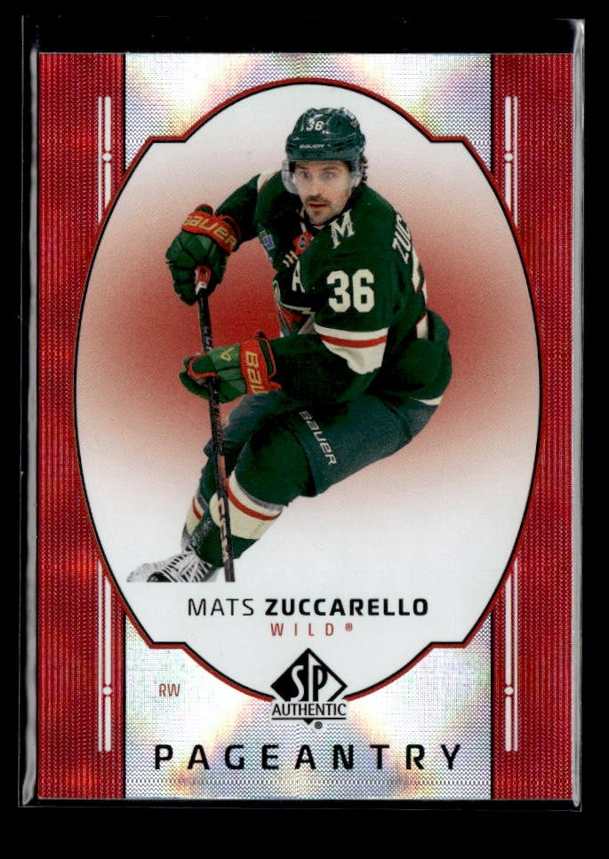 2025-26 Upper Deck SP Authentic Hockey Pageantry Red #P-72 Mats Zuccarello