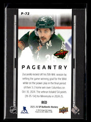 2025-26 Upper Deck SP Authentic Hockey Pageantry Red #P-72 Mats Zuccarello (2)
