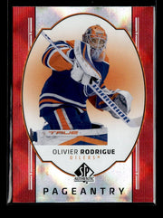 2025-26 Upper Deck SP Authentic Hockey Pageantry Red #P-48 Olivier Rodrigue