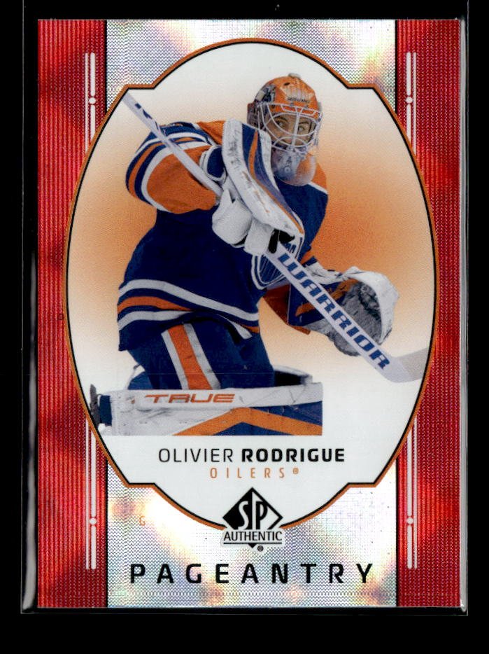 2025-26 Upper Deck SP Authentic Hockey Pageantry Red #P-48 Olivier Rodrigue