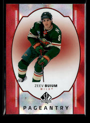 2025-26 Upper Deck SP Authentic Hockey Pageantry Red Rookie #P-76 Zeev Buium