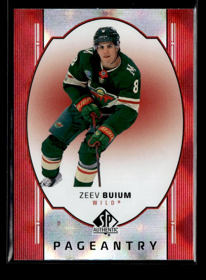 2025-26 Upper Deck SP Authentic Hockey Pageantry Red Rookie #P-76 Zeev Buium