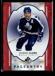 2025-26 SP Authentic Hockey Pageantry Red #P-40 Wendel Clark