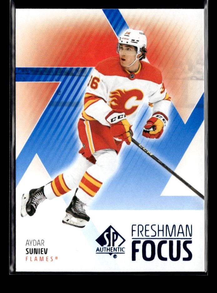 2025-26 Upper Deck SP Authentic Hockey Freshman Focus Blue Rookie Aydar Suniev