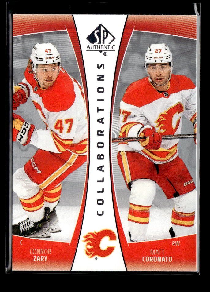 2025-26 UD SP Authentic Hockey Collaborations Connor Zary / Matt Coronato