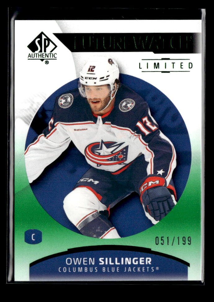 2025-26 SP Authentic SP Authentic Future Watch Limited Green Owen Sillinger /199