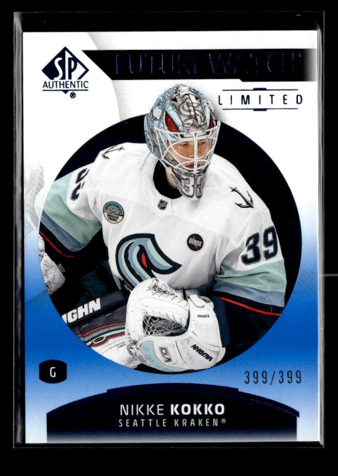2025-26 SP Authentic Future Watch Limited Blue Rookie #120 Nikke Kokko /399