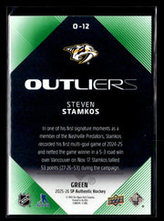2025-26 Upper Deck SP Authentic Hockey Outliers Green #O-12 Steven Stamkos (2)