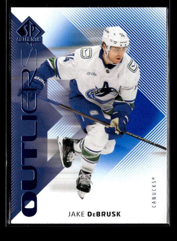 2025-26 Upper Deck SP Authentic Hockey Outliers Blue #O-21 Jake DeBrusk