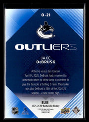 2025-26 Upper Deck SP Authentic Hockey Outliers Blue #O-21 Jake DeBrusk (2)