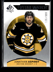 2025-26 Upper Deck SP Authentic Hockey Future Watch Rookie Jonathan Aspirot /999