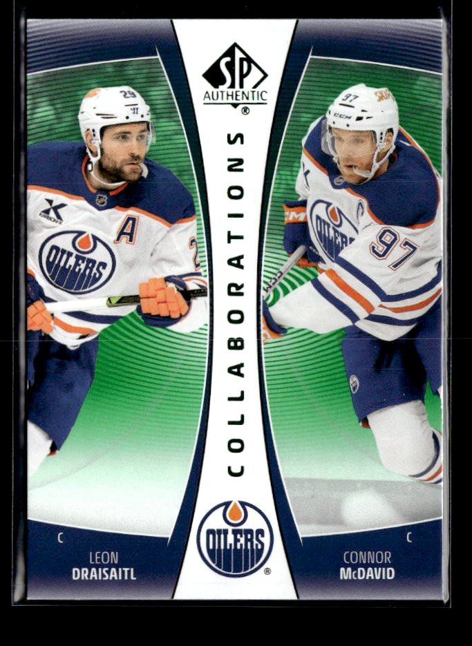 2025-26 UD SP Authentic Collaborations Green Leon Draisaitl / Connor McDavid