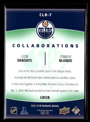 2025-26 UD SP Authentic Collaborations Green Leon Draisaitl / Connor McDavid (2)
