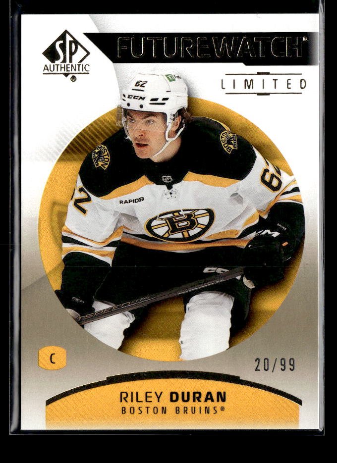2025-26 UD SP Authentic Hockey Future Watch Limited Gold Rookie Riley Duran /99