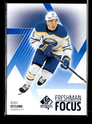 2025-26 Upper Deck SP Authentic Hockey Freshman Focus Blue Rookie Noah Ostlund