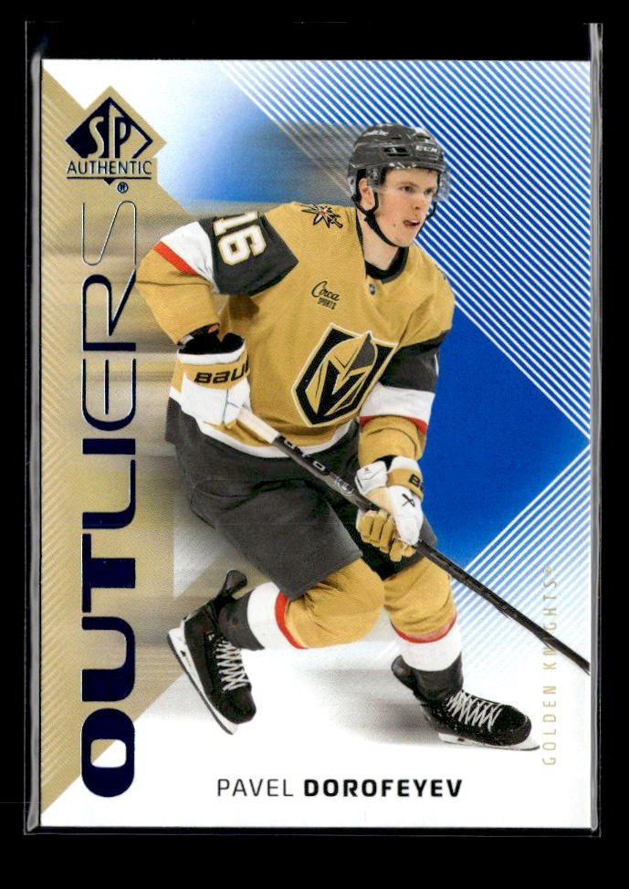 2025-26 Upper Deck SP Authentic Hockey Outliers Blue #O-22 Pavel Dorofeyev