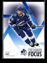2025-26 Upper Deck SP Authentic Hockey Freshman Focus Blue Rookie Dylan Duke